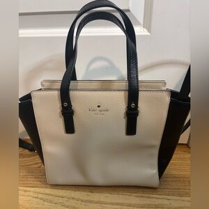 Kate Spade Black and Cream Tote Bag EUC